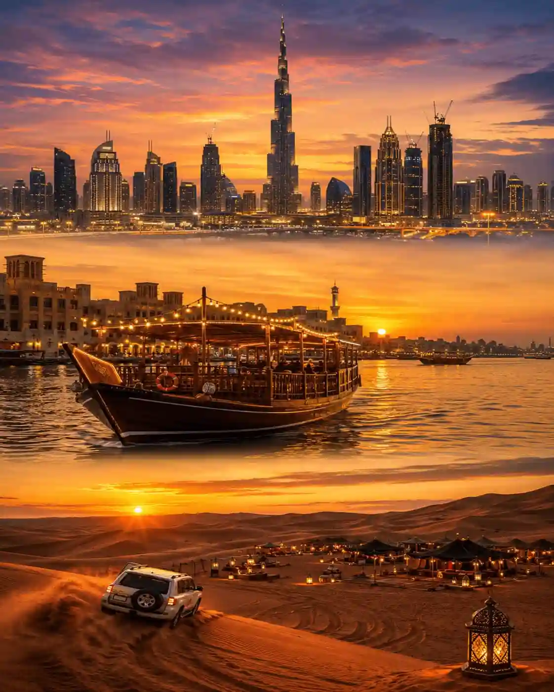 Dubai tour packages from Chennai - desert safari and city sightseeing tours