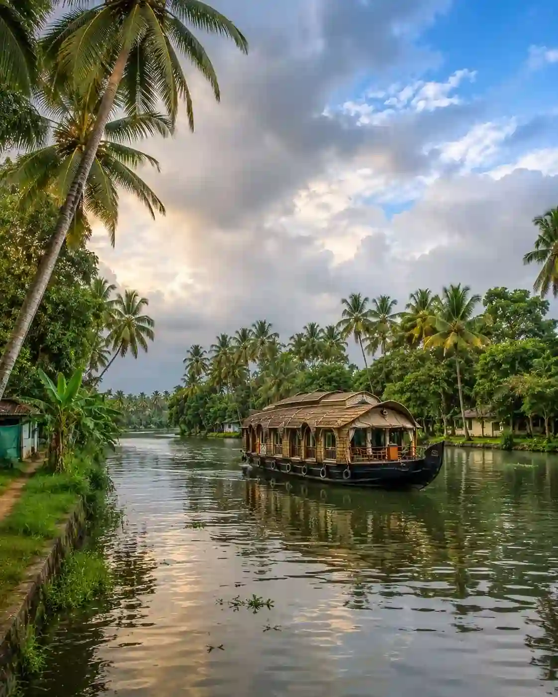 Kerala tour packages from Chennai - backwaters houseboat cruise