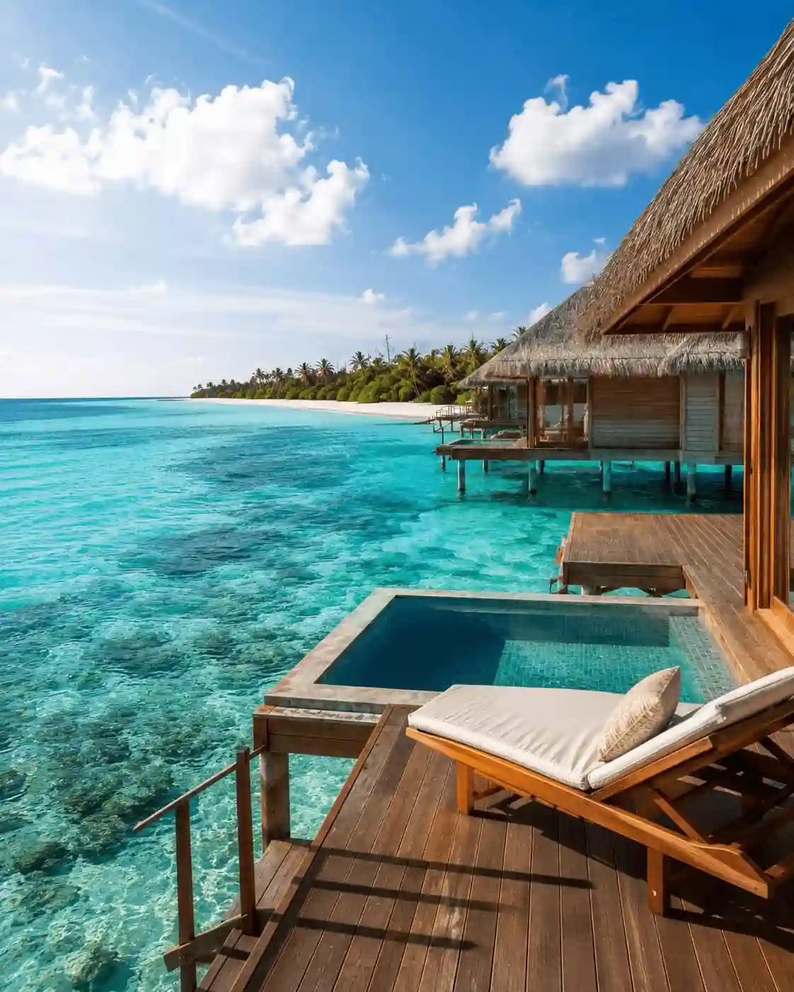 Maldives tour packages from Chennai - overwater villa beach resort