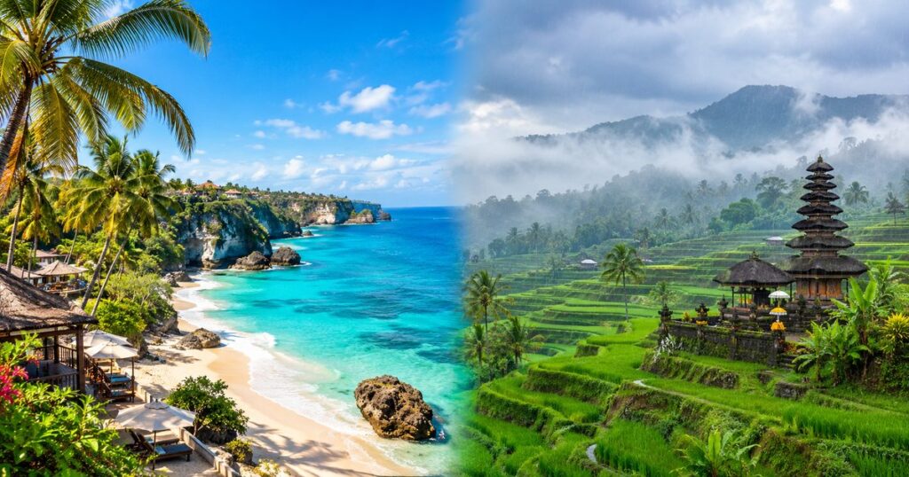 Dry season vs rainy season in Bali