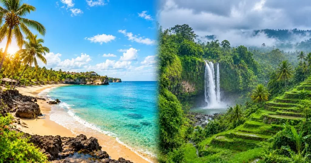 Dry season vs rainy season in bali